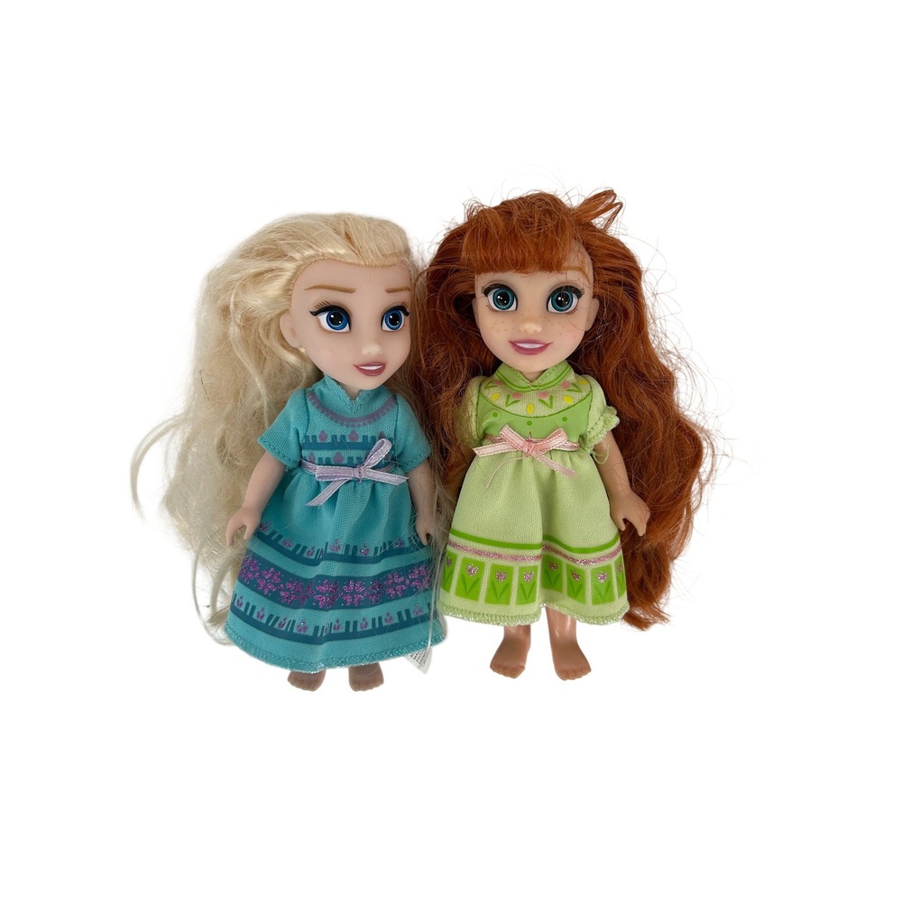 Disney Frozen Elsa Anna Petite Dolls Jakks